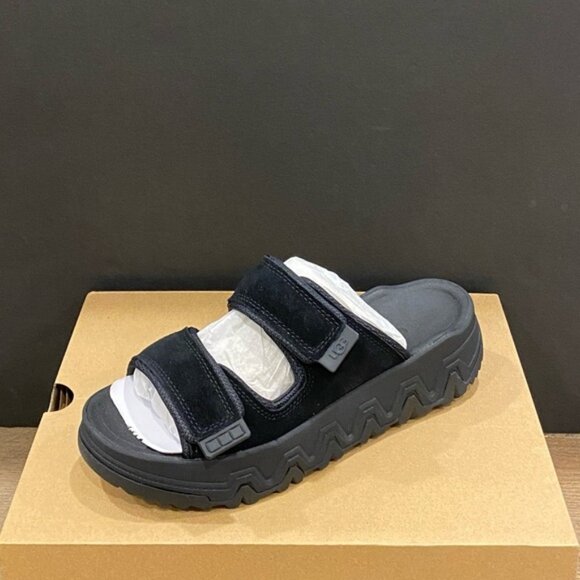 Ugg Black Captrail Strap Slide Sandals Shoes Heels Pumps Flats NEW - Picture 1 of 4